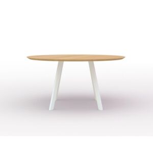 Studio HENK New Co Quadpod XL tafel wit frame 3 cm-∅ 180 cm-Hardwax oil natural