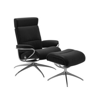 Stressless Tokyo Low Back relaxfauteuil+hocker-Chroom