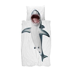 Snurk Shark!! dekbedovertrek-140x200/220 cm