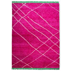 HKliving Hand Knotted Woolen vloerkleed-Roze
