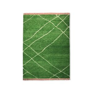 HKliving Hand Knotted Woolen vloerkleed-Groen