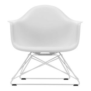 Vitra Eames LAR loungestoel met wit onderstel-Cotton white