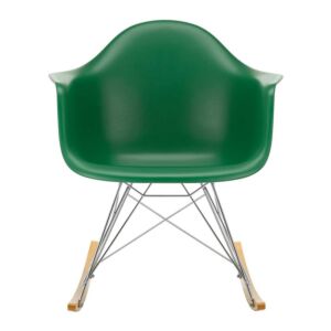 Vitra Eames RAR schommelstoel met verchroomd onderstel-Emerald