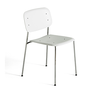HAY Soft Edge 45 stoel chrome onderstel-White