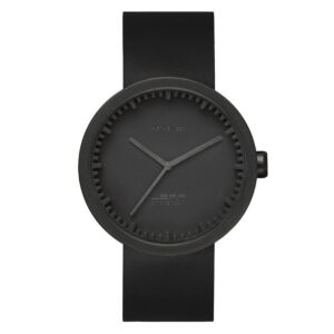 LEFF Amsterdam Tube horloge-Polsband zwart-Wijzerplaat zwart