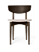 Ferm Living Herman Dining Chair - gestoffeerde zitting-Dark Stained Beech