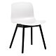 HAY About a Chair AAC12 zwart onderstel stoel-Wit