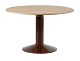 Muuto Midst tafel-Oiled Oak/Dark Red-∅ 120 cm
