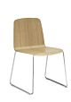 Normann Copenhagen Just Chair staal stoel-Eiken-Chromed