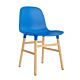 Normann Copenhagen Form Chair stoel eiken-Fel Blauw