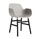 Normann Copenhagen Form Armchair stoel zwart eiken-Warm grijs