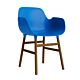Normann Copenhagen Form armchair stoel noten-Fel Blauw