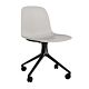 Normann Copenhagen Form Swivel zonder arm bureaustoel zwart onderstel-Warm Grey