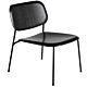 HAY Soft Edge 100 zwart gepoedercoat frame lounge stoel-Black