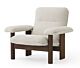 Audo Copenhagen Brasilia Lounge fauteuil-Moss 0011-Dark Stained Oak