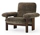Audo Copenhagen Brasilia Lounge fauteuil-Sheepskin Root-Dark Stained Oak