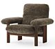 Audo Copenhagen Brasilia Lounge fauteuil-Sheepskin Root-Walnut