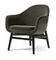 Audo Copenhagen Harbour Lounge fauteuil-Black Oak-Fiord 961