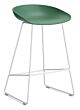 HAY About a Stool AAS38 barkruk wit onderstel-Zithoogte 65 cm-Teal Green