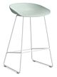 HAY About a Stool AAS38 barkruk wit onderstel-Zithoogte 65 cm-Dusty Mint OUTLET