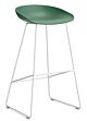 HAY About a Stool AAS38 barkruk wit onderstel-Zithoogte 75 cm-Teal Green