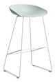 HAY About a Stool AAS38 barkruk wit onderstel-Zithoogte 75 cm-Dusty Mint