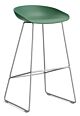HAY About a Stool AAS38 barkruk RVS onderstel-Zithoogte 75 cm-Teal Green