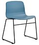 HAY About a Chair AAC08 zwart onderstel stoel - Azure Blue