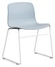 HAY About a Chair AAC08 wit onderstel stoel- Slate Blue