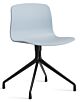 HAY About a Chair AAC10 zwart onderstel stoel - Slate Blue