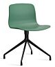 HAY About a Chair AAC10 zwart onderstel stoel- Teal Green 