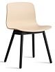 HAY About a Chair AAC12 zwart onderstel stoel- Pale Peach