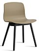 HAY About a Chair AAC12 zwart onderstel stoel- Clay