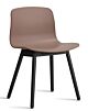 HAY About a Chair AAC12 zwart onderstel stoel- Soft Brick