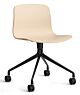 HAY About a Chair AAC14 zwart onderstel stoel- Pale Peach