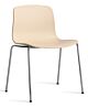 HAY About a Chair AAC16 chroom onderstel stoel- Pale Peach