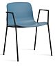 HAY About a Chair AAC18 zwart onderstel stoel- Azure Blue