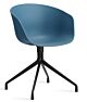 HAY About a Chair AAC20 zwart onderstel stoel-Azure blue