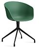 HAY About a Chair AAC20 zwart onderstel stoel-Teal Green