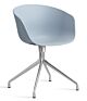 HAY About a Chair AAC20 chroom onderstel stoel-Slate Blue