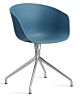 HAY About a Chair AAC20 chroom onderstel stoel-Azure blue