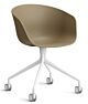 HAY About a Chair AAC24 bureaustoel - Wit onderstel-Clay