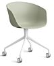 HAY About a Chair AAC24 bureaustoel - Wit onderstel-Pastel green