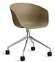 HAY About a Chair AAC24 bureaustoel - Chrome onderstel-Clay