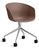 HAY About a Chair AAC24 bureaustoel - Chrome onderstel-Soft Brick