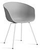 HAY About a Chair AAC26 - wit onderstel-Concrete grey