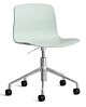 HAY About a Chair AAC50 gasveer bureaustoel - chrome onderstel-Dusty Mint
