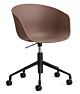 HAY About a Chair AAC52 gasveer bureaustoel - Zwart onderstel-Soft Brick