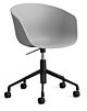 HAY About a Chair AAC52 gasveer bureaustoel - Zwart onderstel-Concrete grey