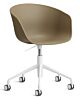 HAY About a Chair AAC52 gasveer bureaustoel - Wit onderstel-Clay